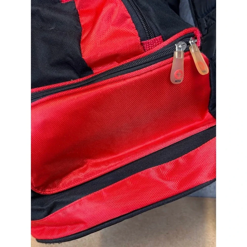 NGG Swiss Edition Insulated Cooler Backpack Hiking Travel Red Black Daypack